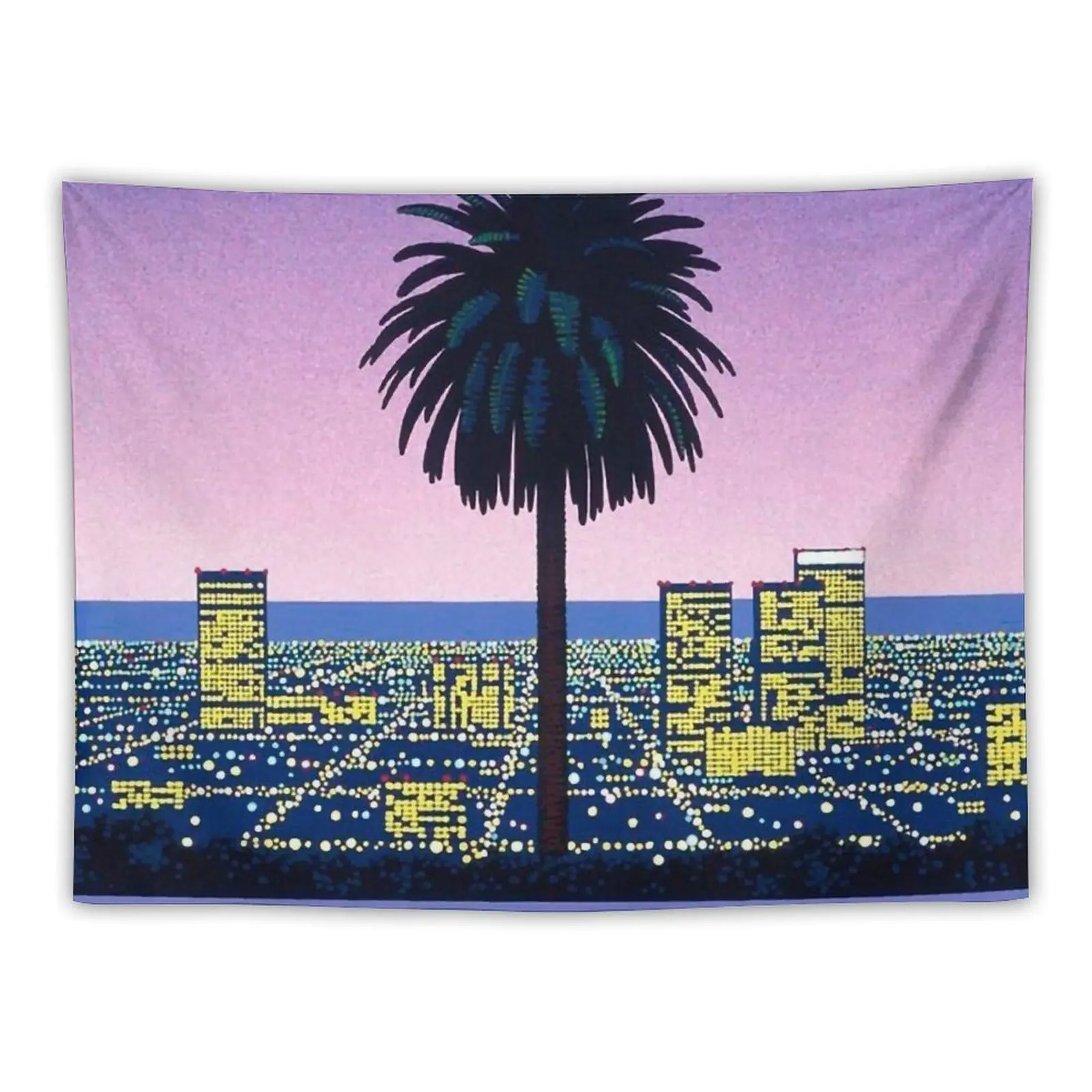 Hiroshi Nagai Vaporwave Tapestry Room Design Outdoor Decor Tapestry