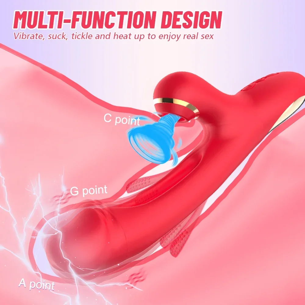 Female Sucking Pat Vibrator G-spot Stimulator Clitoral Vagina Massager Realistic Dildo Female Masturbator Adult Products