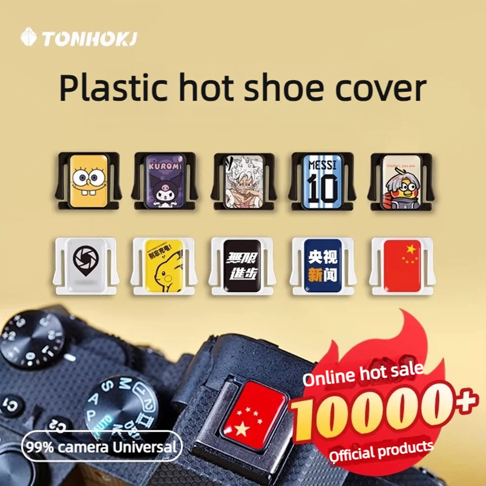 Cartoon Flash Hot Shoe Ornament Protection Cover Cap Cute for Canon 800D Nikon Z30 Z50 XS10 Sony Fuji Olympus Pentax DSLR Camera