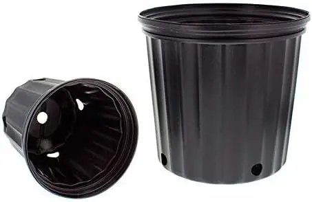 

2.5 Gallon (Trade) Black Nursery Container Pot - 50/Bundle