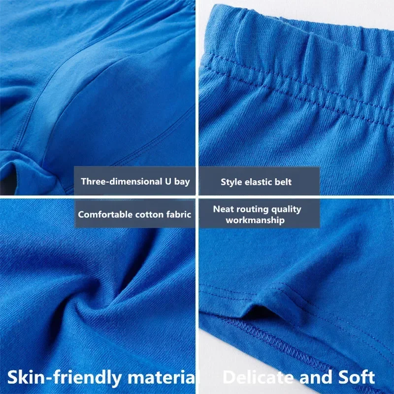 4pcs/lot 8xl 10xl Men Underpants Cotton Boxer Shorts Mens Sale Men\'s Family Panties Cheapest Boxers Man Bulk Pack Pantys