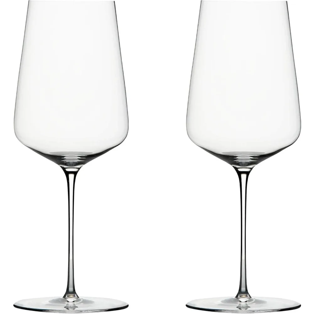 

denk'art универсальные хрустальные бокалы для вина ручной работы | набор из 2-х стаканов.