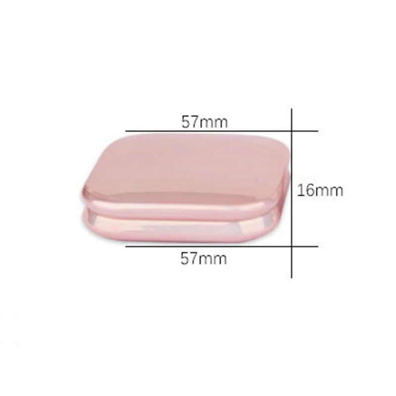 Rouge Box Portable 1pc Empty Compact Powder Container Makeup Packaging High Light Powder Compact DIY Blush Box with Mirror