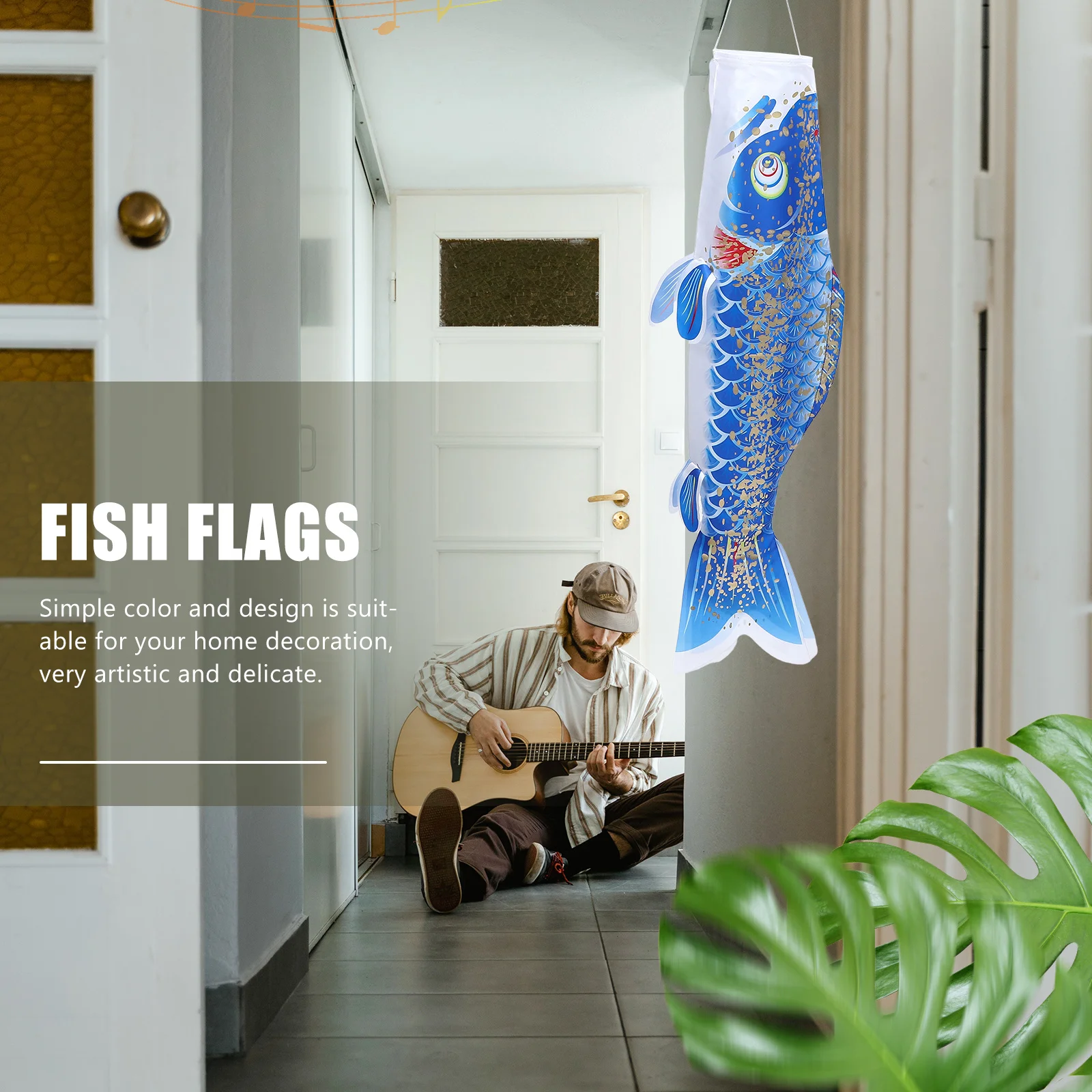 النمط الياباني سمك الشبوط قلادة دائم مقاوم للرطوبة خفيفة الوزن داخلي في الهواء الطلق معلقة ديكور مهرجان ديكور المنزل