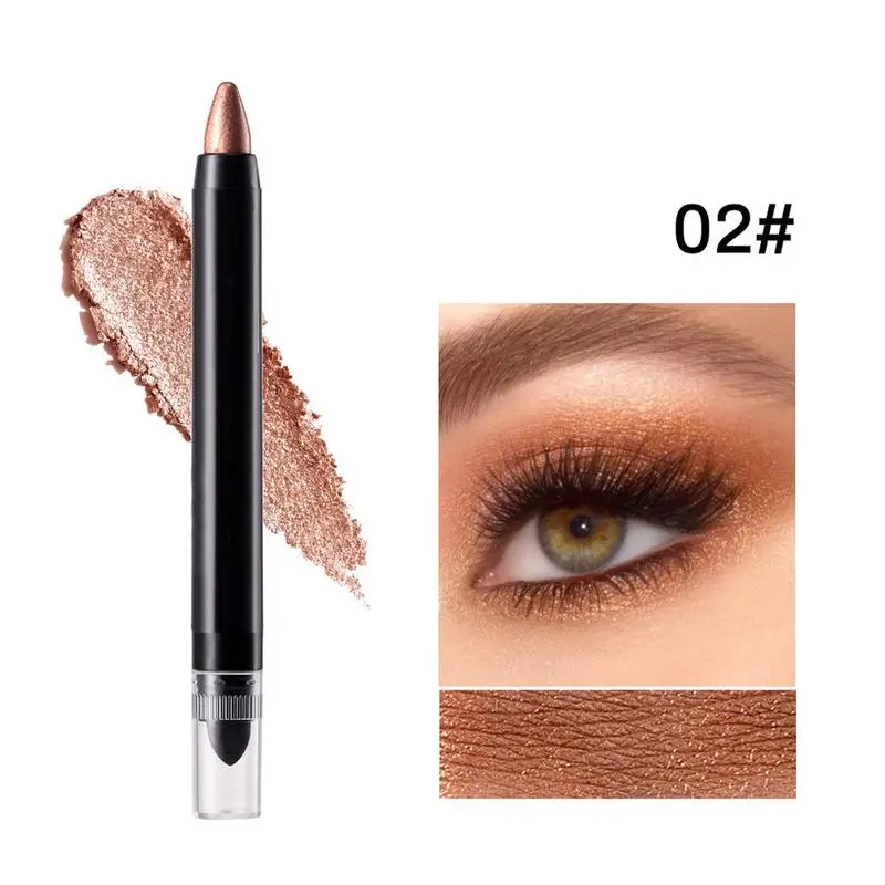 6 stks Shimmer Oogschaduw Stick Metallics Parelmoer Oogschaduw Stick Diamond Shimmer Langdurige Glanzende Markeerstift Make-up