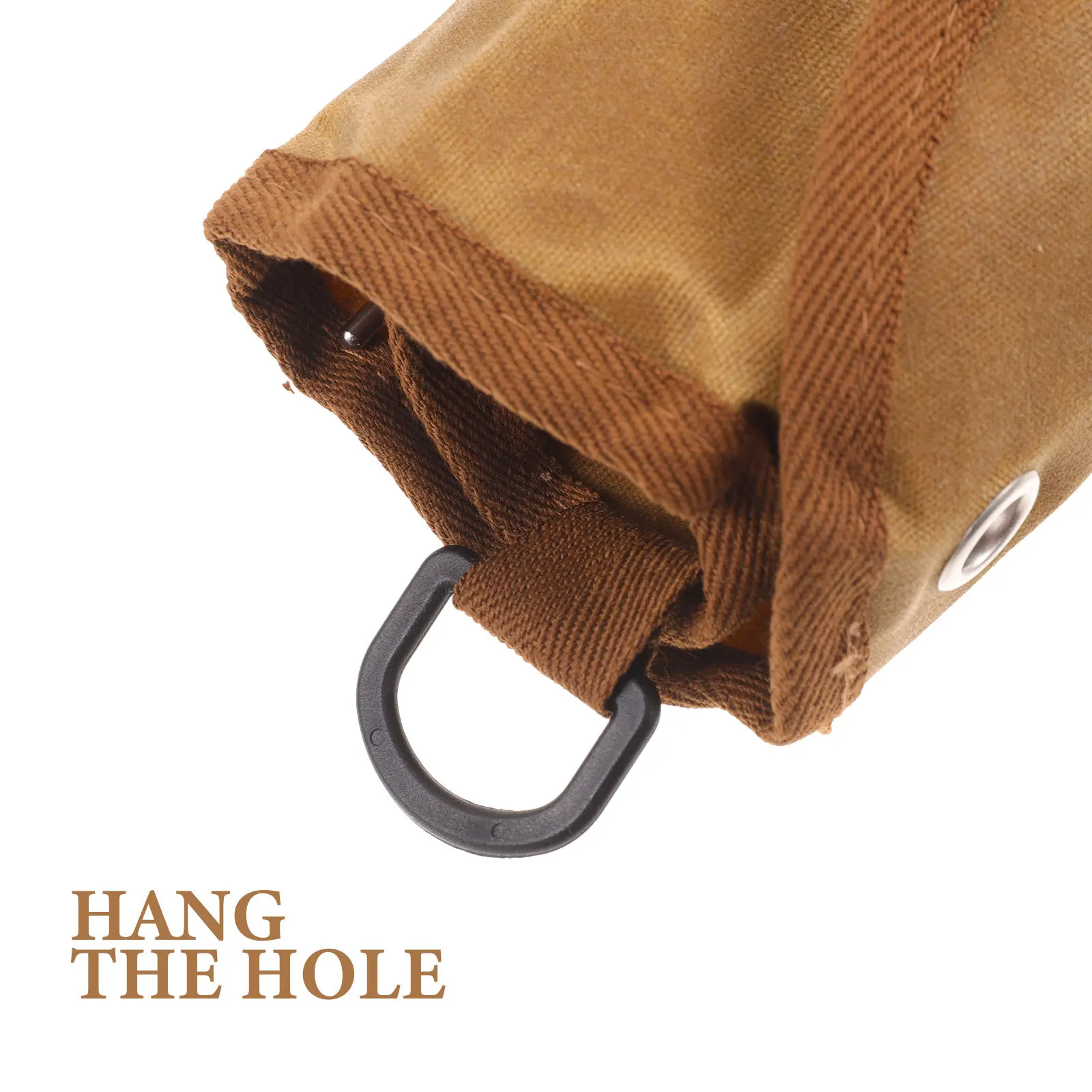 

1Set Portable Picnic Cutlery Set Weather-Resistant Camping Flatware Pouch with Safe Storage Compartments for Cliff Barbecue