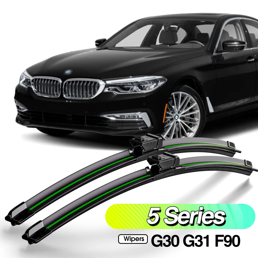 

For BMW 5 Series G30 G31 F90 2016-2023 2pcs Front Windshield Wiper Blades Windscreen Window Accessories 2017 2018 2019 2021 2022