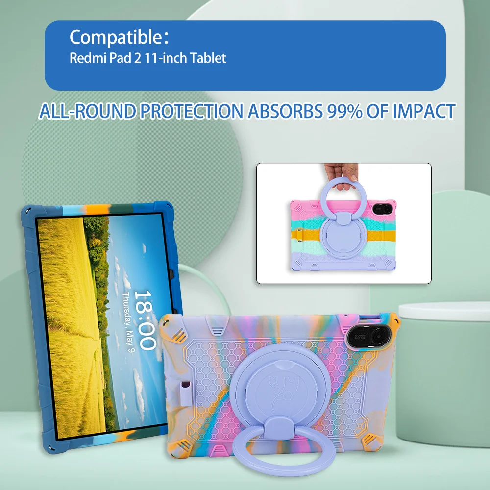 回転キッズケース Xiaomi Redmi Pad 2 20 - Redmi Tablet Accessories のレビューと価格