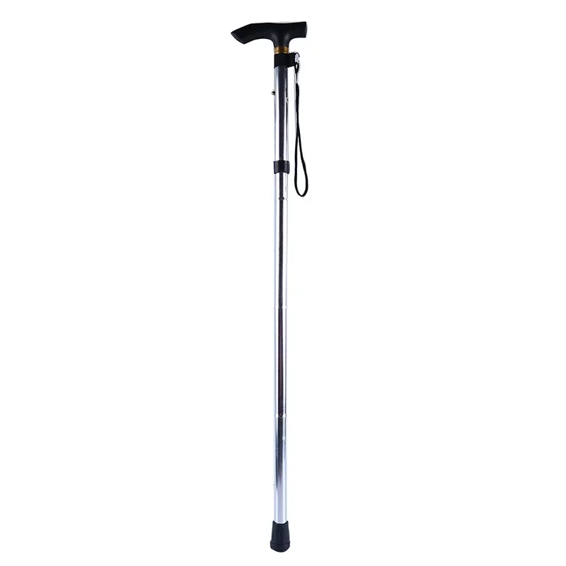 Telescopic Walking Stick Outdoor Hiking Trekking Poles Aluminum Alloy Metal Folding Cane Crutches Pole For Elderly People image 3