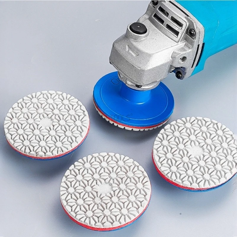 

1 шт. 3-дюймовая угловая шлифовальная машина, водный шлифовальный диск, прочный 80 мм, керамическая плитка, алмазный камень, мрамор, полировальный диск, водный шлифовальный диск