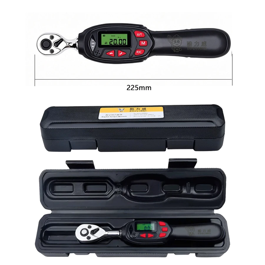 KOOLIWEI KA2 Series Short Digital Torque Wrench 1/4