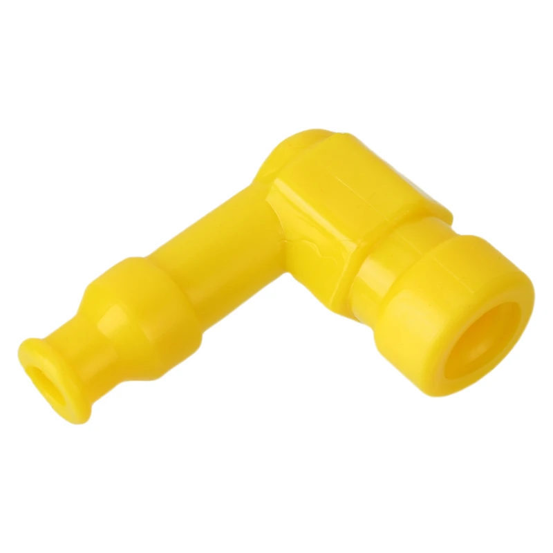 Tappo candela Stivale in silicone giallo Tappi universali impermeabili senza resistenza Facile installazione per il trasporto di gocce di sporche del motociclo