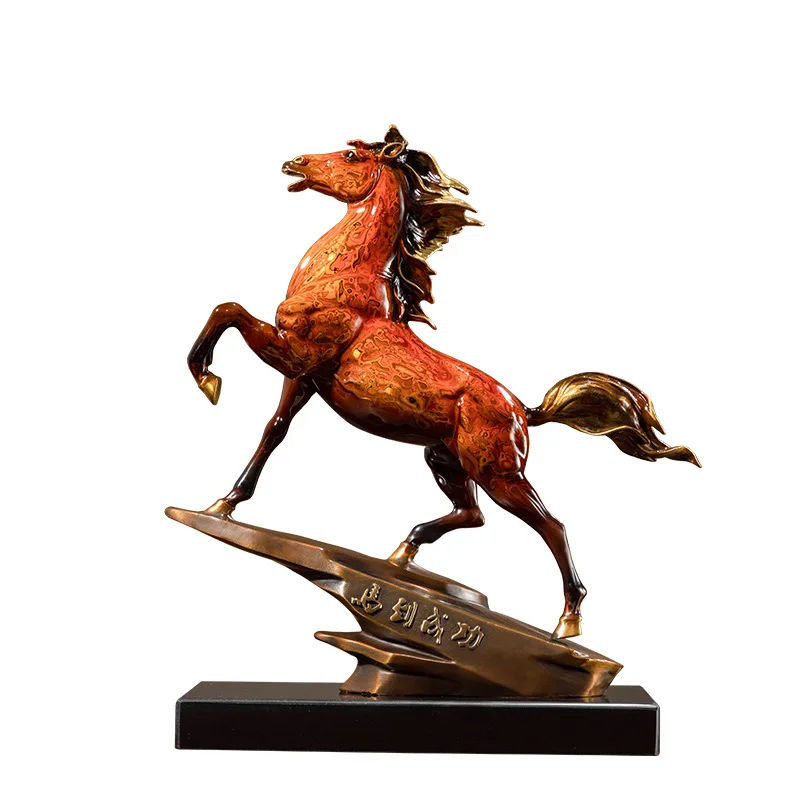 Dazi Ma to Success Copper Ornament Company Moved to Opening Business Gifts Copper Horse Crafts Ornament