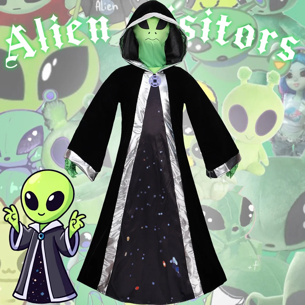 Alien Rok Onesie Cosplay Kostuum Halloween Stage Performance Outfit Nauwsluitende Alien Alien Encounter Theater Spelen Dr