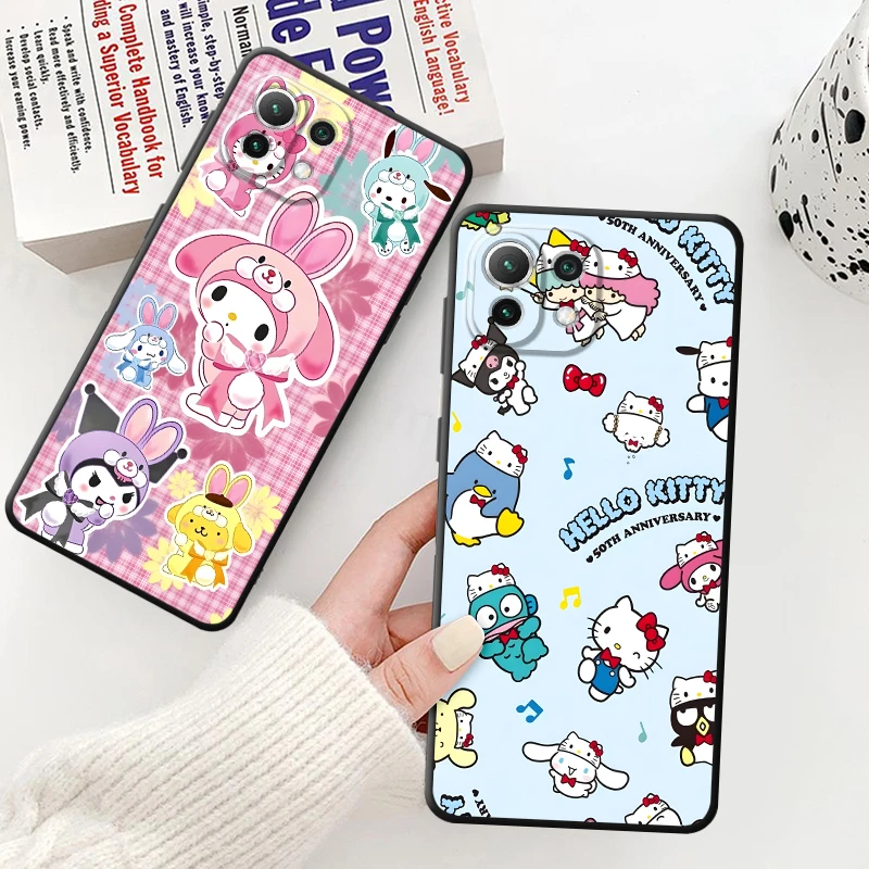 حافظة لهاتف Xiaomi Mi 15 12x 11T Pro 13Lite 12T 10T 14 Pro 12 Lite 11 Lite Cartoon Trio Pacha Dog Melody