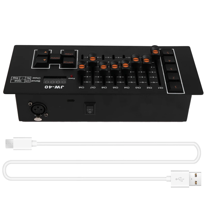 

JW-40 Mini Console DMX Controller Stage Light Controller For Party DJ Disco Live Concerts KTV Night Club