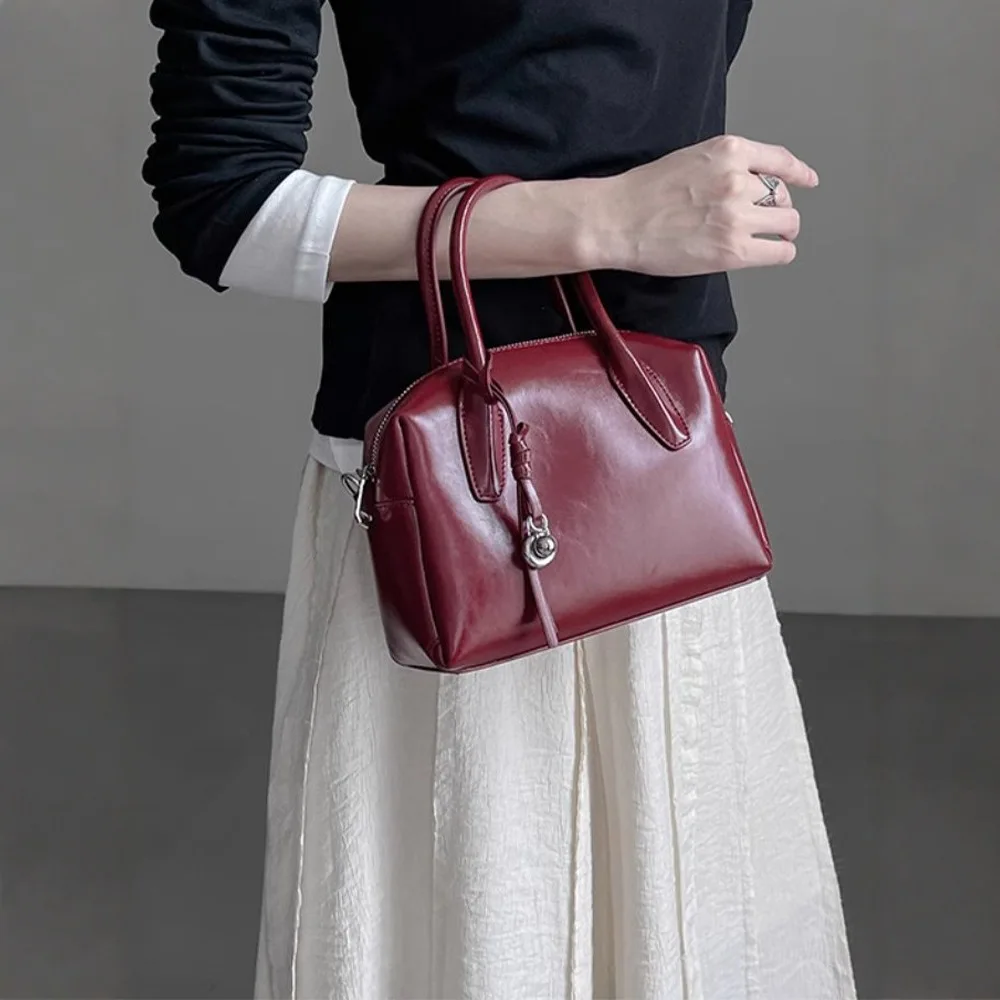 

Women Genuine Leather Shoulder Bag Female Handbag Totes High Capacity Commuter Bag Daybag Crossbody Bag Purse