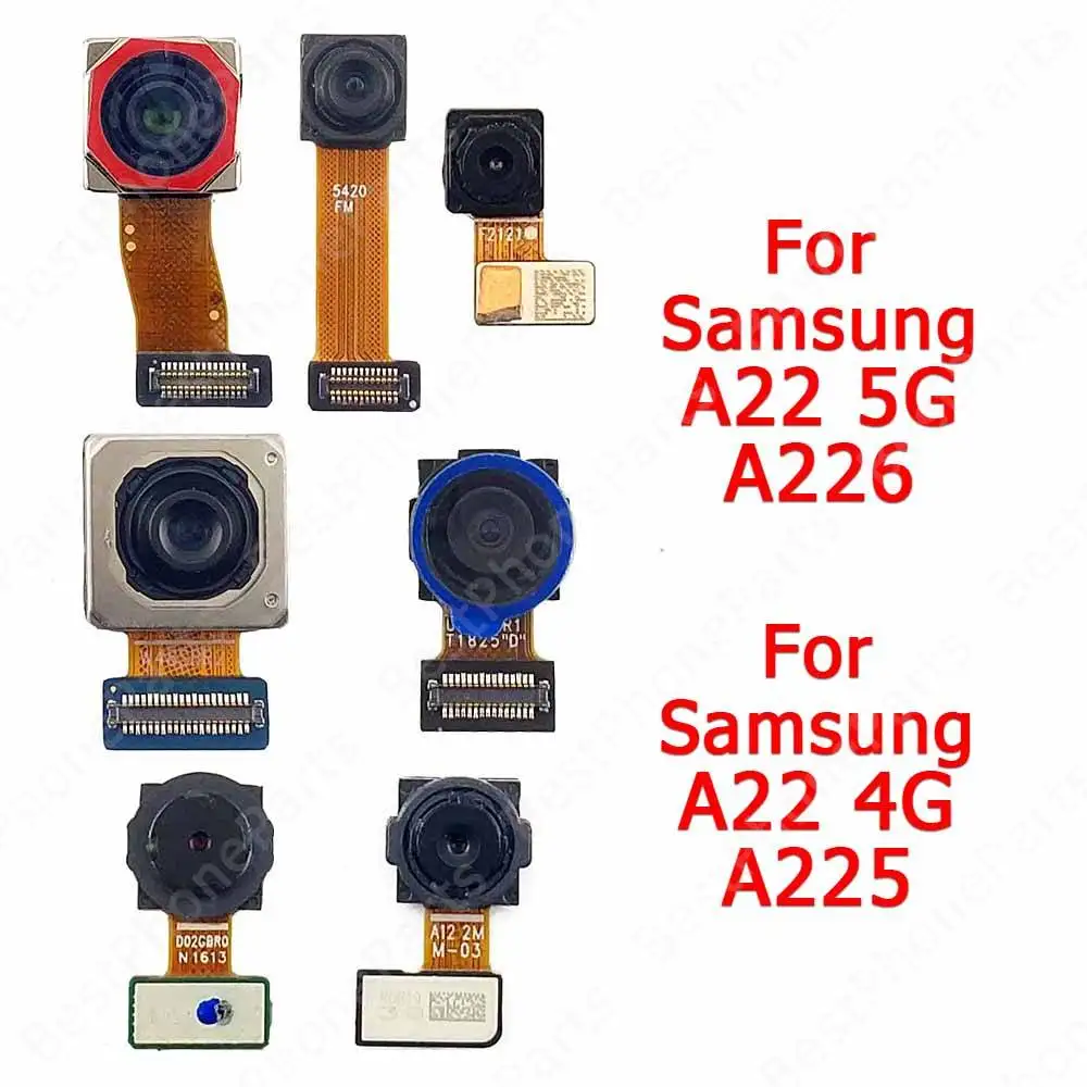 Camera For Samsung Galaxy A22 4G 5G A225 A226 Rear Back Backside Camera Module Replacement Spare Parts