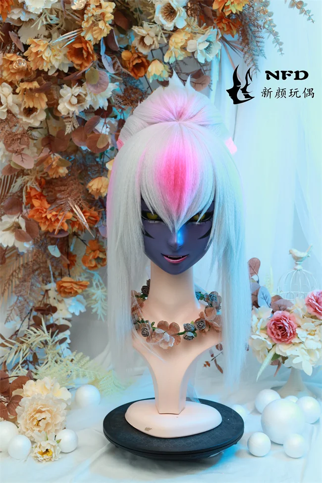 

(NFD42-31)Customize Full Head With Lock Crossdress Doll Female/Girl Japanese Anime Cartoon Character Kig Cosplay Kigurumi Mask