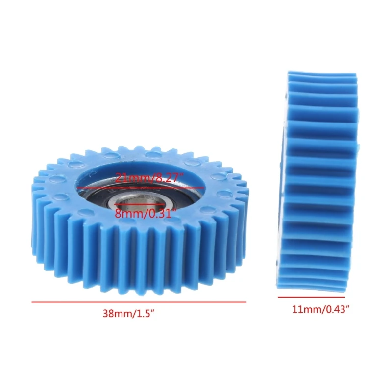 Ingranaggio motore in nylon da 3 pezzi a 36 denti per scooter elettrico diametro 38 mm/1,5 pollici