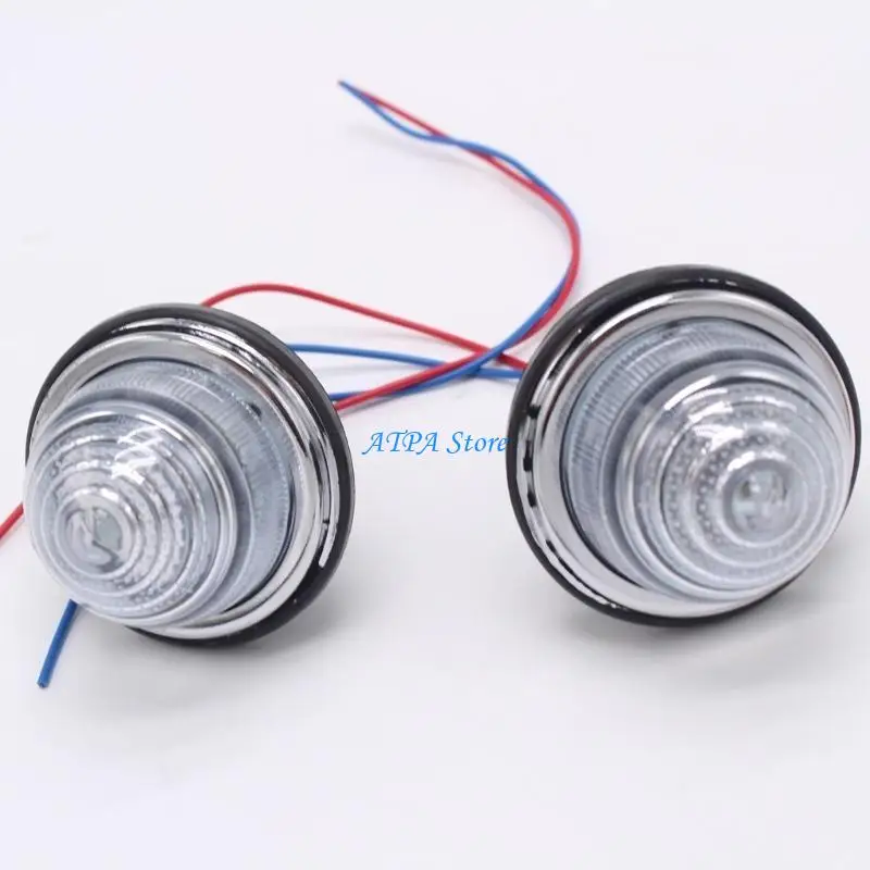 

U13C 2Pcs Rear Brake Stop Light for Classical Car L594 LPB630 Replacement 72mm DC12V Auto Tail Lamp Rear Lamp
