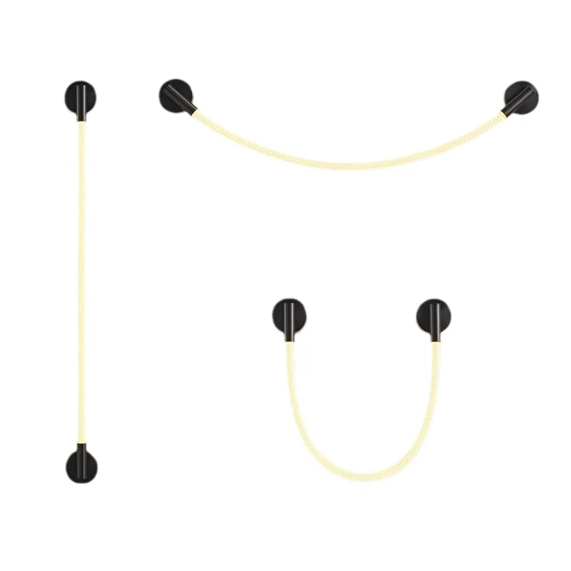 

Modern minimalist living room light luxury lines silicone music note wall lamp Nordic minimalist creative art bedroom bedside