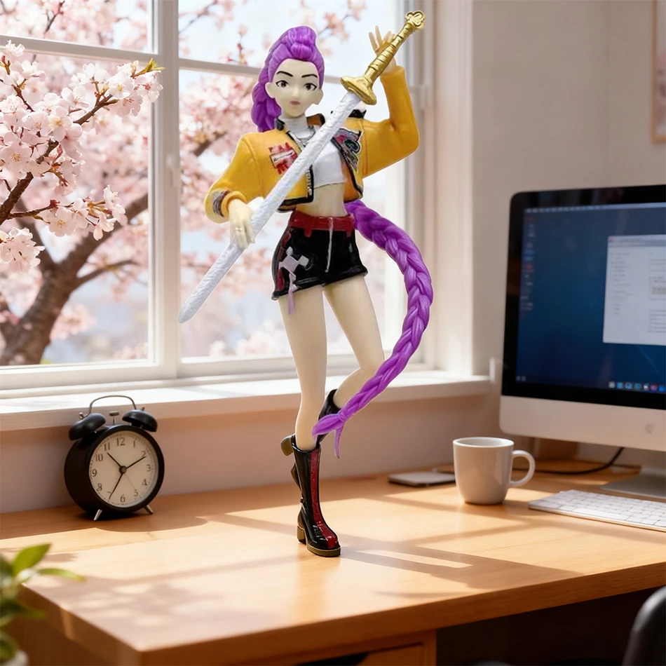 Anime Kpop Movie Demon Hunters Action Figure Toy Rumi Figurine Collection Doll Decor Anime Figurina a tema Articolo da collezione Regalo