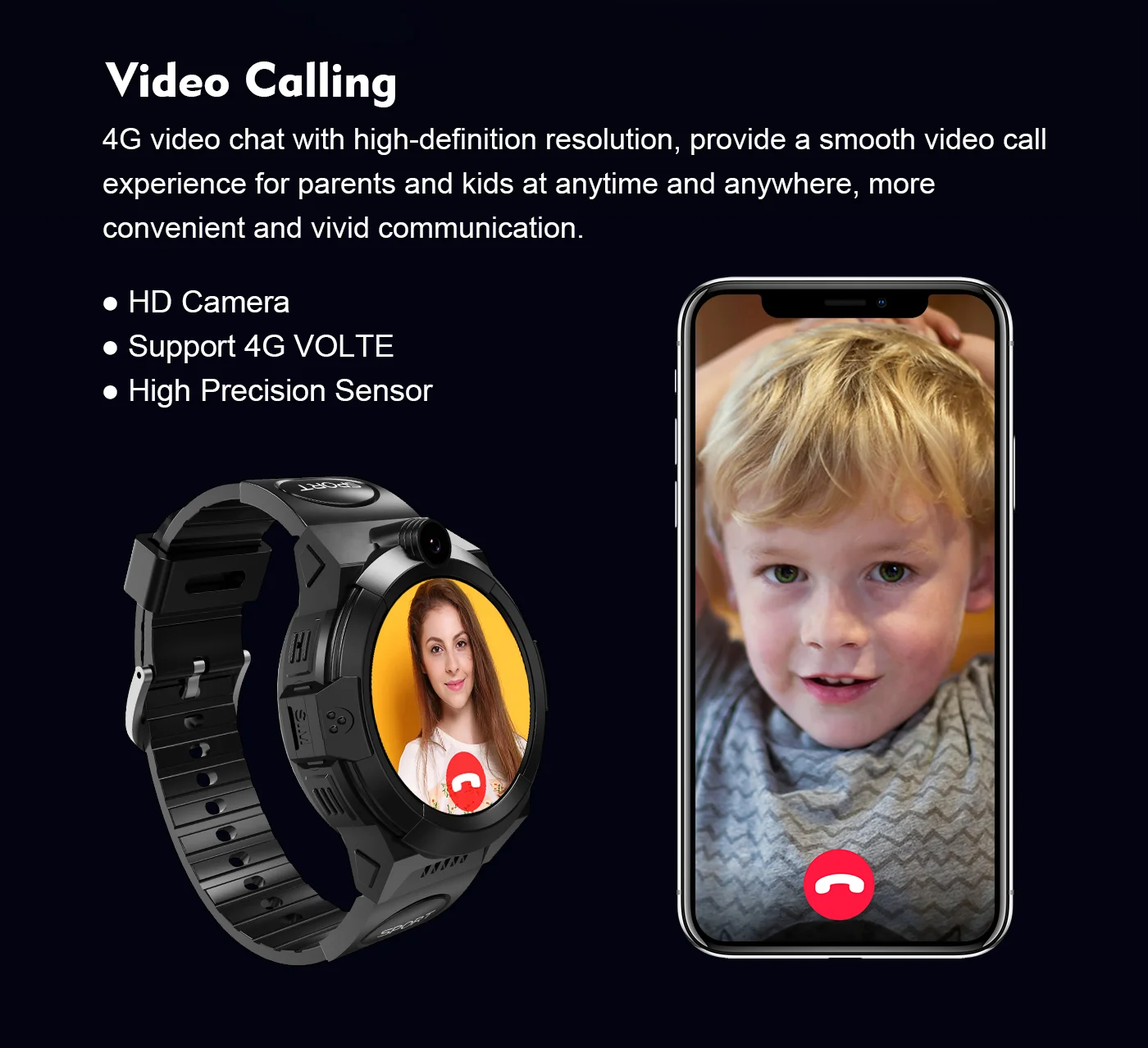 Smart Watch With GPS Tracker BT Call Watch Video Call LT32E 4G Smart Watch For Kids