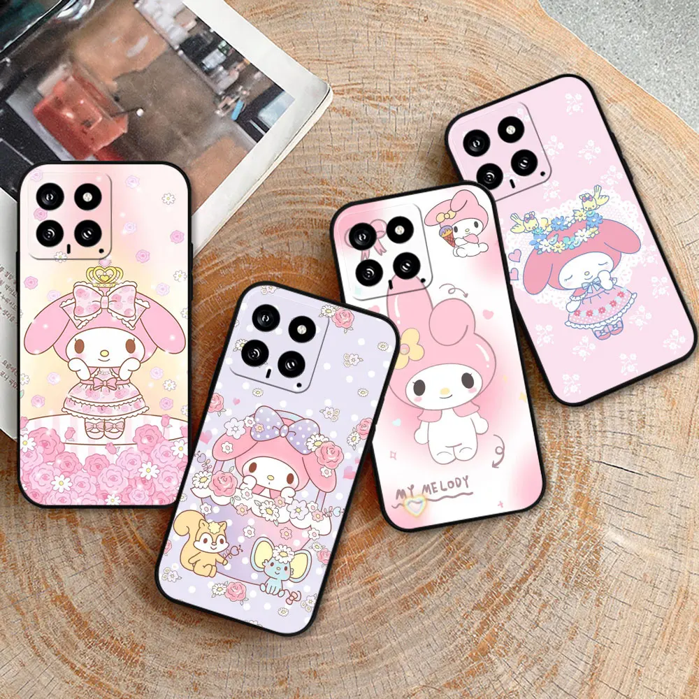 

Cartoon My Melody Phone Case For Xiaomi Mi 14 13 13T 12 12T 11 5GNE 11T 11X 10 10T 9 8 Pro Lite Soft Silicone Shockproof Cover