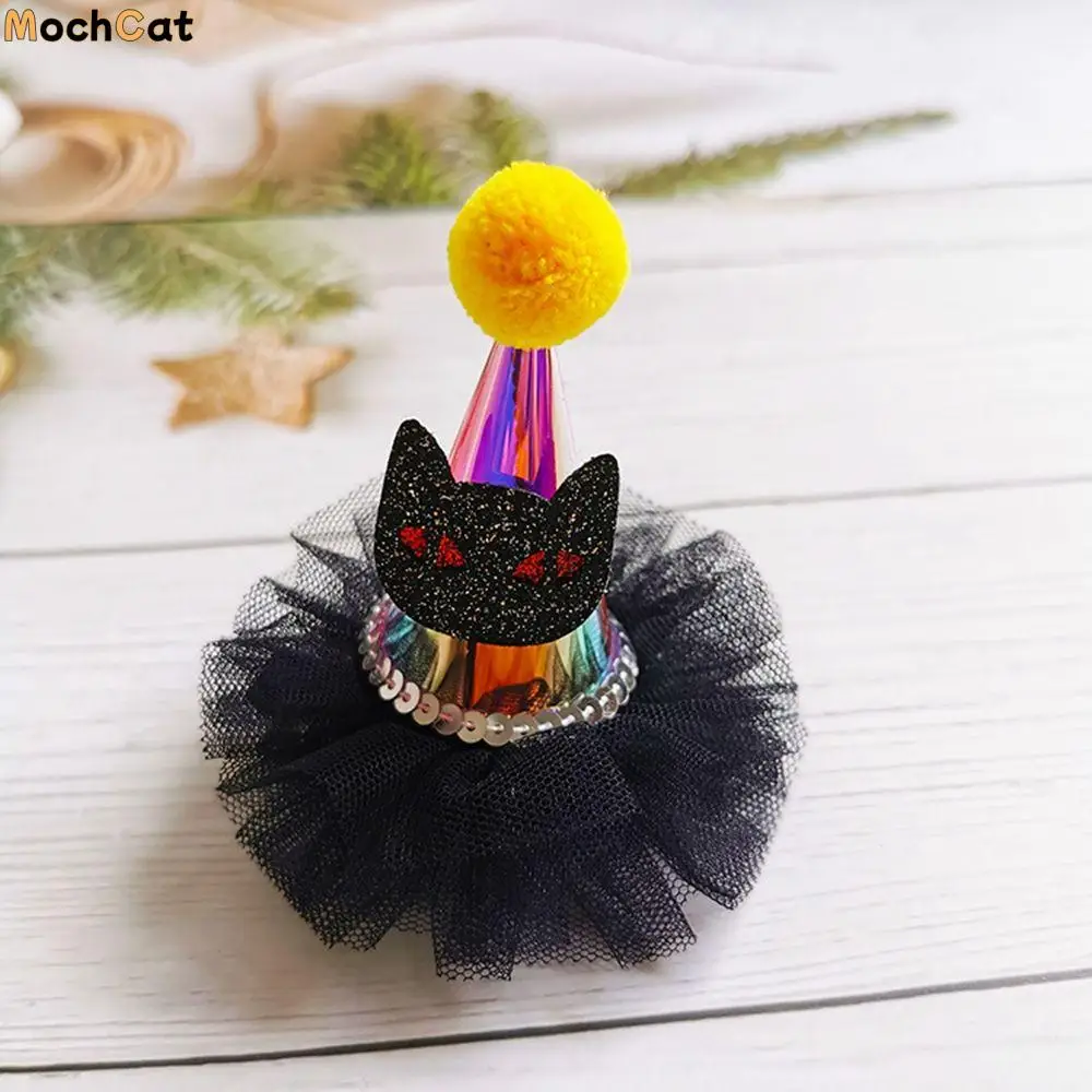 

Kids Funny Pumpkin Glowing Cartoon Ghost Halloween Headwear Children Hairpin Halloween Hat Hair Clip Hair Accessories