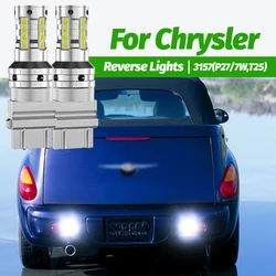 2pcs LED Reverse Light Blub Backup Lamp T25 3157 3156 P27/7W Canbus No Error For Chrysler 300C 300M PT Cruiser Sebring 2007-2010