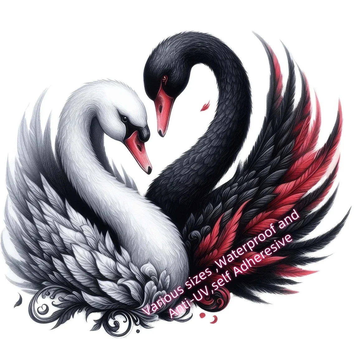 Three Ratels X42  Car Sticker Gothic Valentine's Day Sticker Waterproof OutdoorPVC decal Personalizable