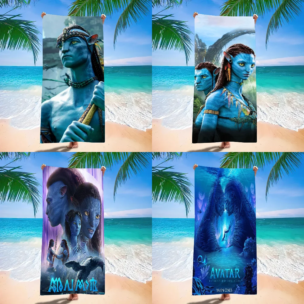 

Cartoon A-Avatar Towel Beach Towel Large Size Outdoor Travel Camping Absorbent toallas Towels Summer Swimming