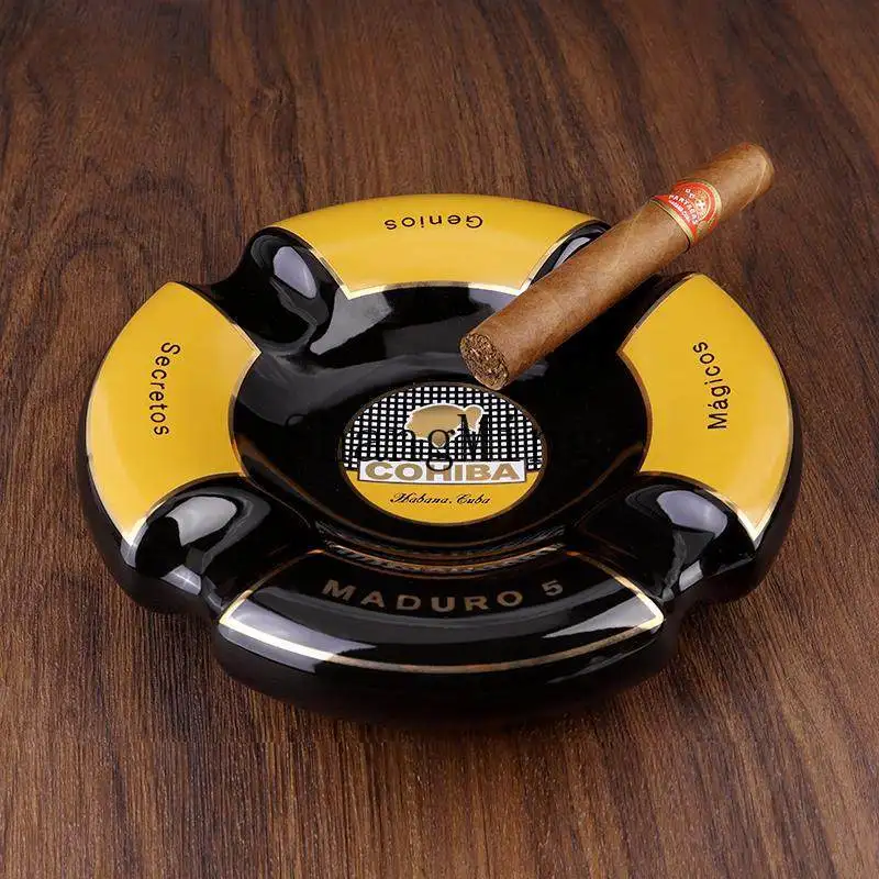 

FG cigar large diameter ceramic living room multi-caliber ashtray