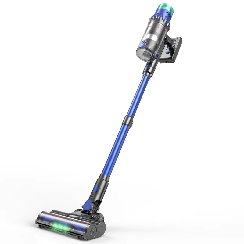 OEM ODM Two Lithium-Ion Battery Pack Cordless Stick Vacuum Cleaner Bagless Household 120min Suction 380W Airwatts 181-200AW