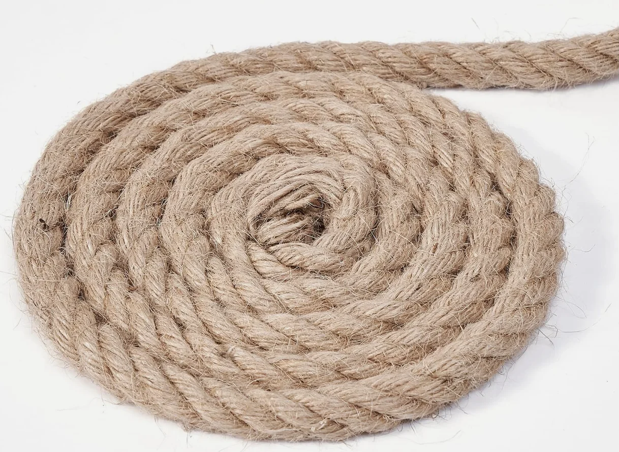 

14mm 5-30M Natural Jute Rope Twine Rolls Rope Hemp Twisted Cord Macrame String Pet Scratching Handmade DIY Craft Decoration