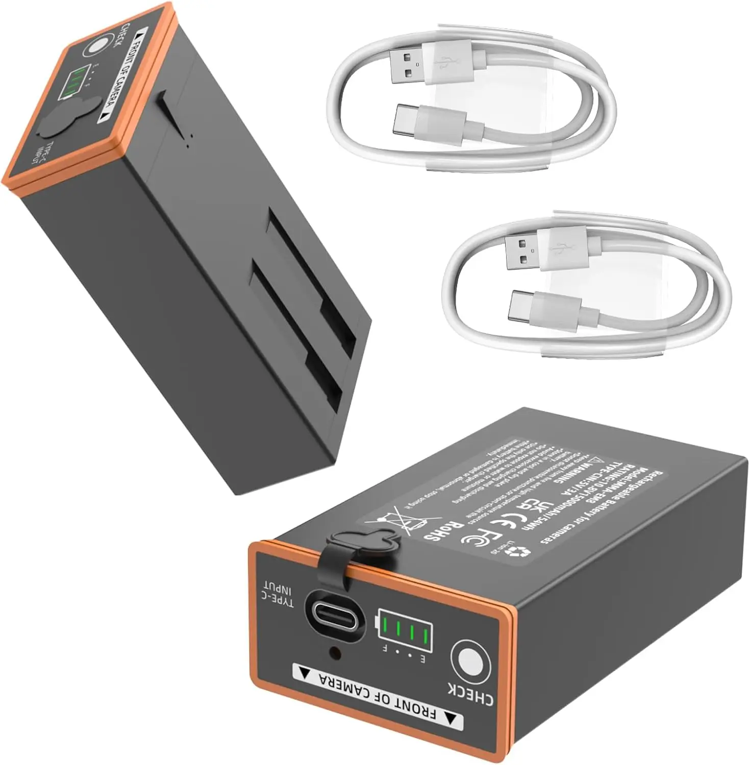 2 Pack Rechargeable…