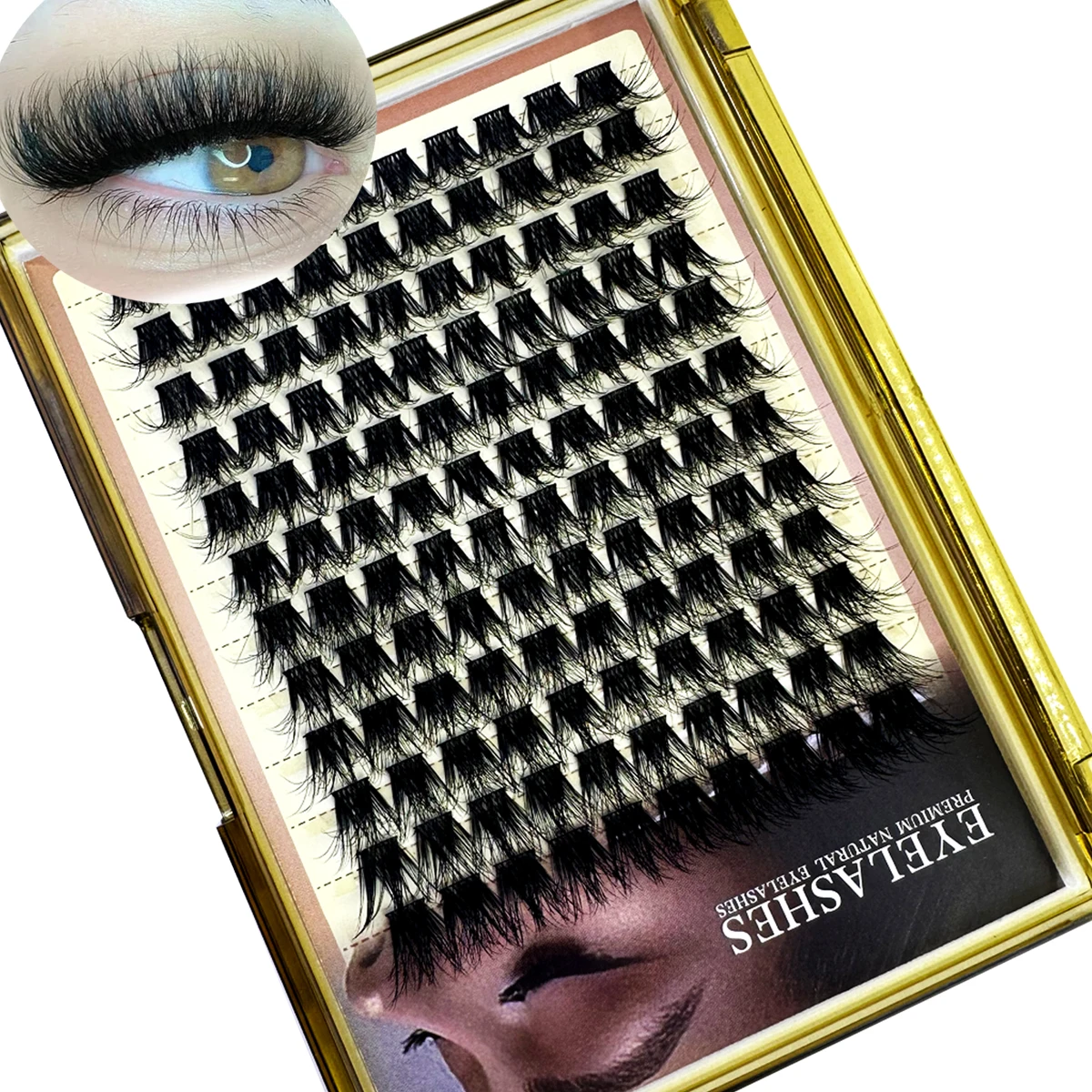 New 120 Bundles Cluster Segmented False Extension Eyelash DIY Natural Individual Lash Makeup Tools Soft and Natural Eyelash