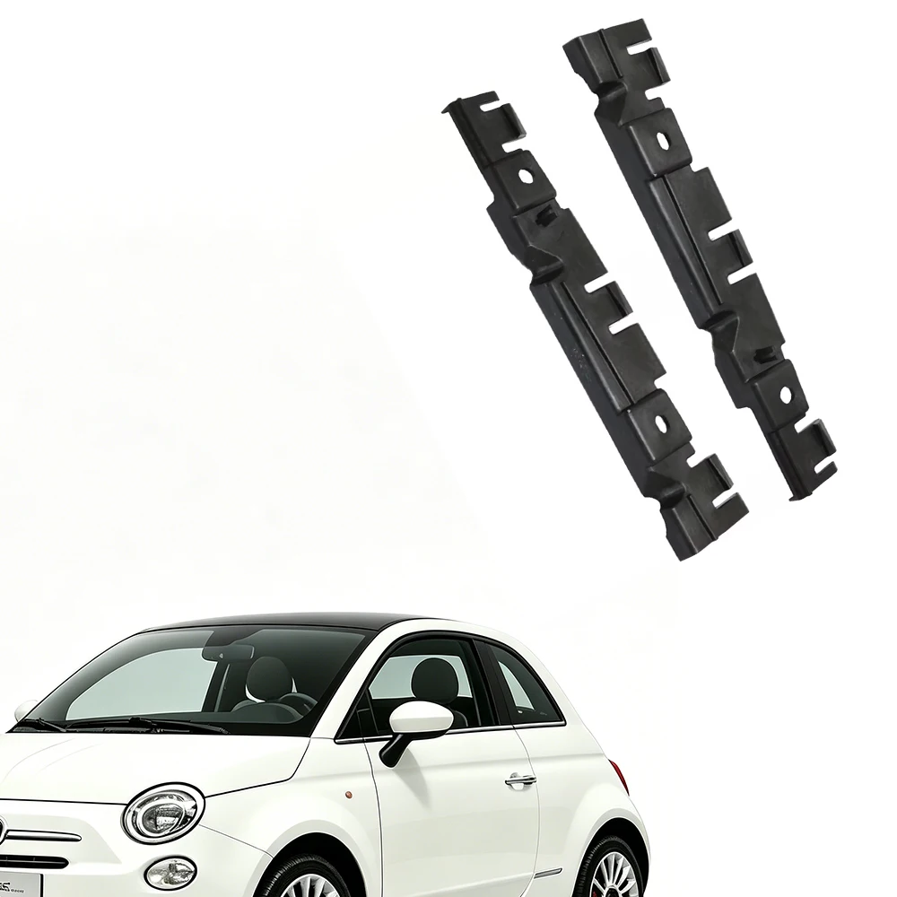 2Pcs Front Bumper Bracket Left & Right For Fiat 500 2012-2015 Driver Passenger Side Mount Support Bracket