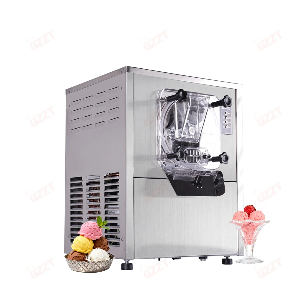 

Commercia Batch Freezer Stainless Steell Table Top vertical Italian Sundae Gelato Hard Serve Ice Cream Making Machine 12L/Hour
