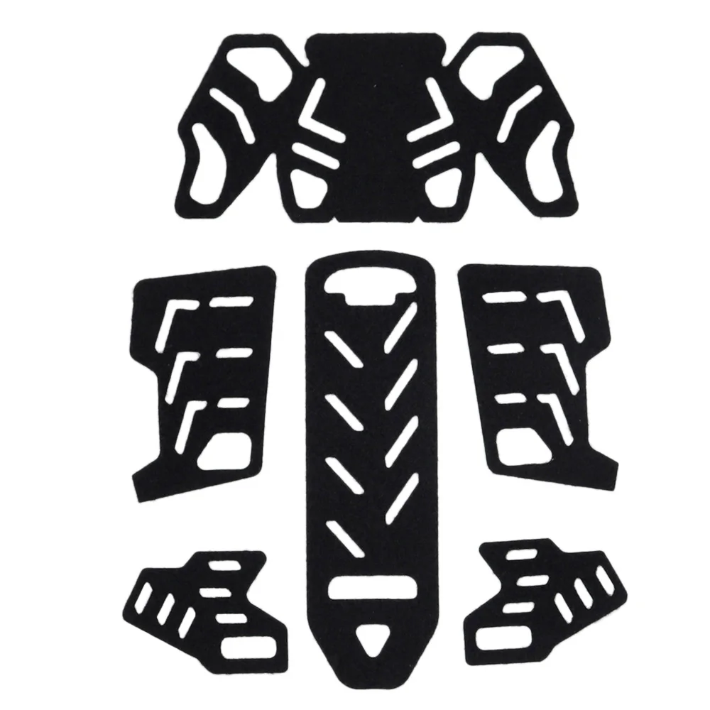 6pcs/Set Skeleton Style Tactical WENDY Helmet Magic Sticker Helmet Patches Hook Loop Fastener Sticky Wendy Helmet Accessories