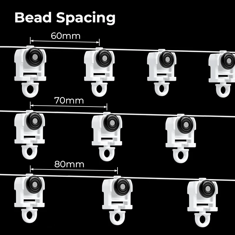 S Wave Curtain Runner with Ring for Hook Type Curtain Ripple Fold Curtain Slider with Eyelet Electric Curtain Accessories