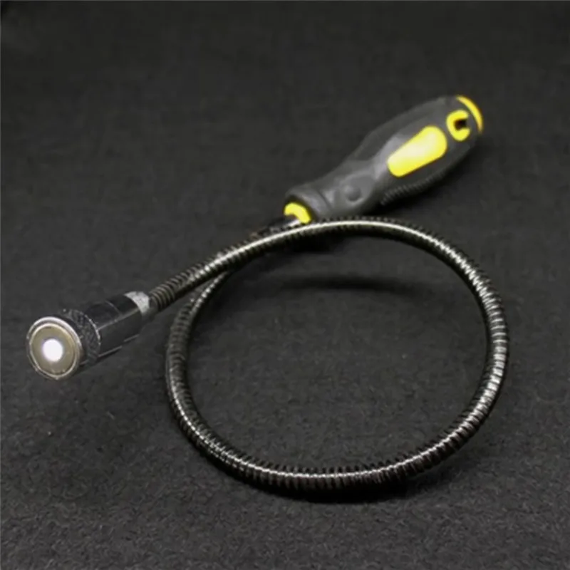 57cm Flexible Magnetic Magnet Suck Rod Pick Up Tool LED Strong Magnet Universal Suck Rod Extendable Pickup Rod Stick