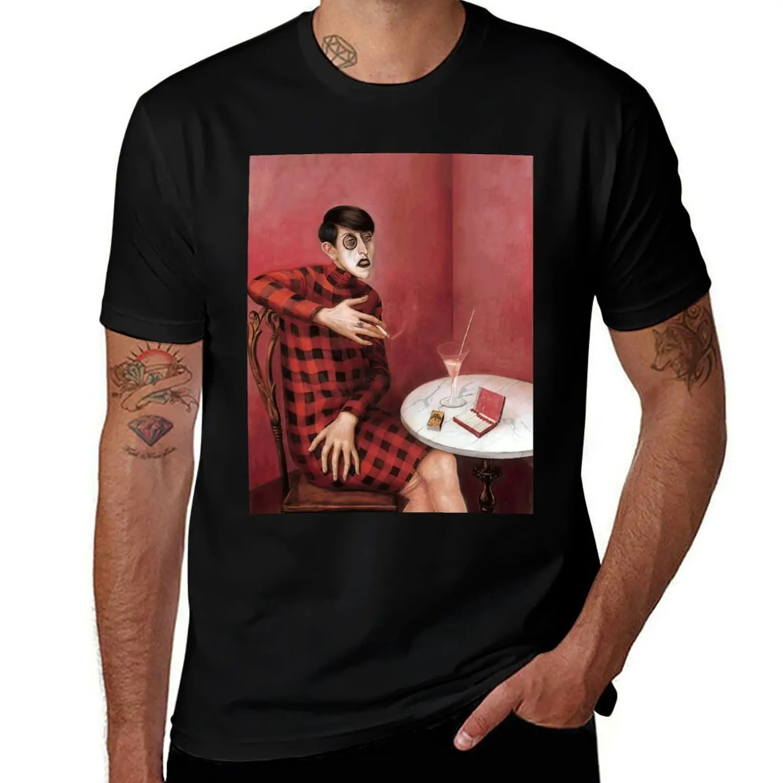 Portrait of the Journalist Sylvia Von Harden Otto Dix T-Shirt Plus Size Outdoor Casual Top T-Shirt