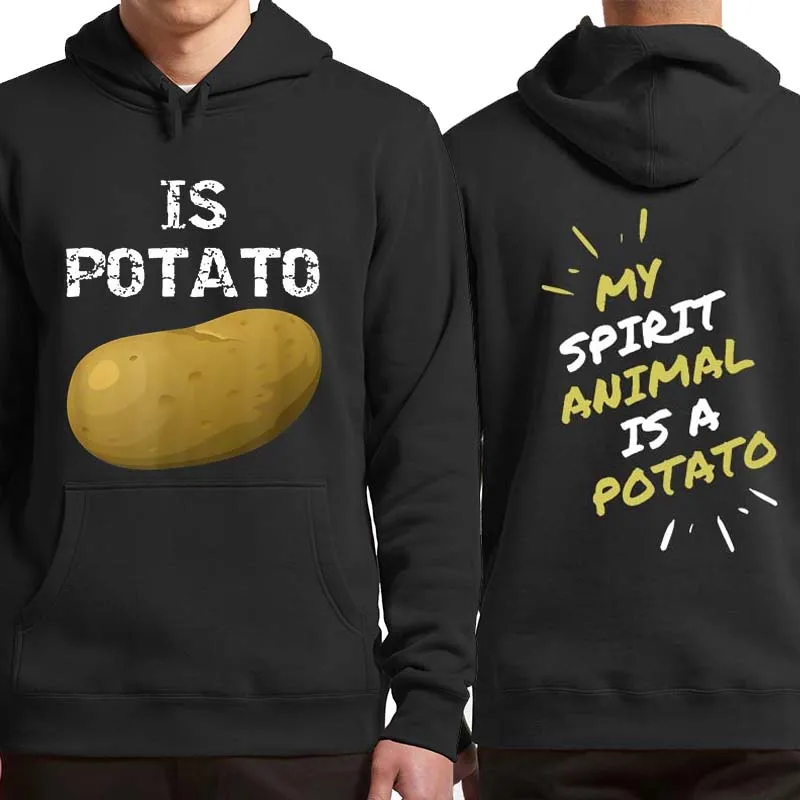 Funny Meme Is Potato Hoodies The Late Show With Stephen Colbert Essential Fleece Sweatshirt For Men Women Pullover Clothing