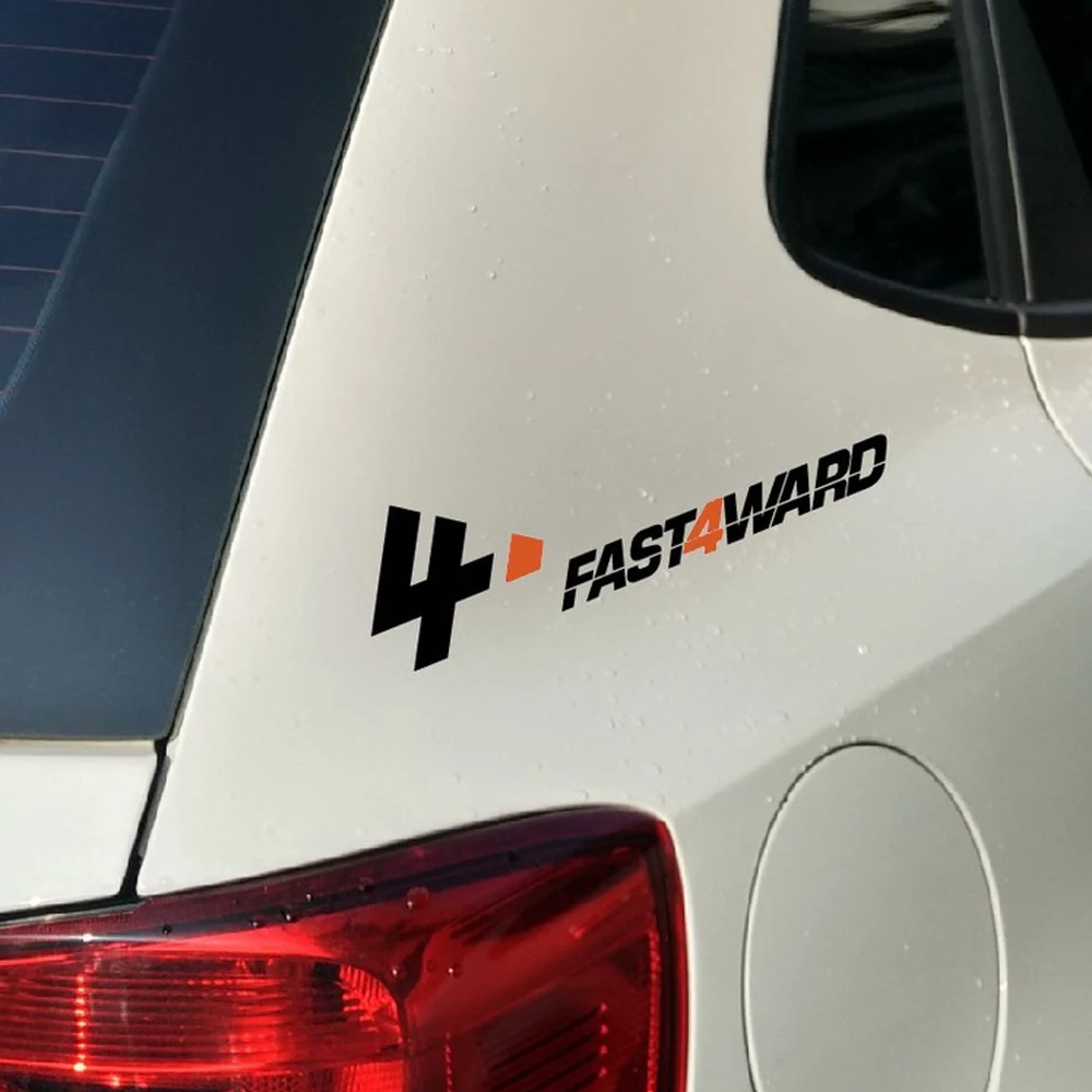 ملصقات JDM FAST4WARD لتصفيف السيارة وديكور السيارة والباب الأمامي ونافذة السيارة والذيل الخلفي والدراجة النارية والشارات