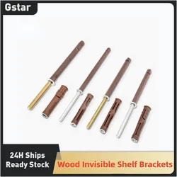 Wall Mount Floating Shelves Brackets Strong Load Bearing Wood Invisible Shelf Brackets