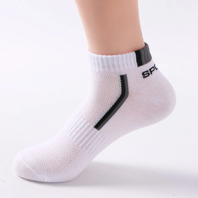 1 Pair High Quality Cotton Sports Socks Mesh Casual Athletic Summer Men Absorb Sweat Ankle Socks Breathable Thin Cut Short Size