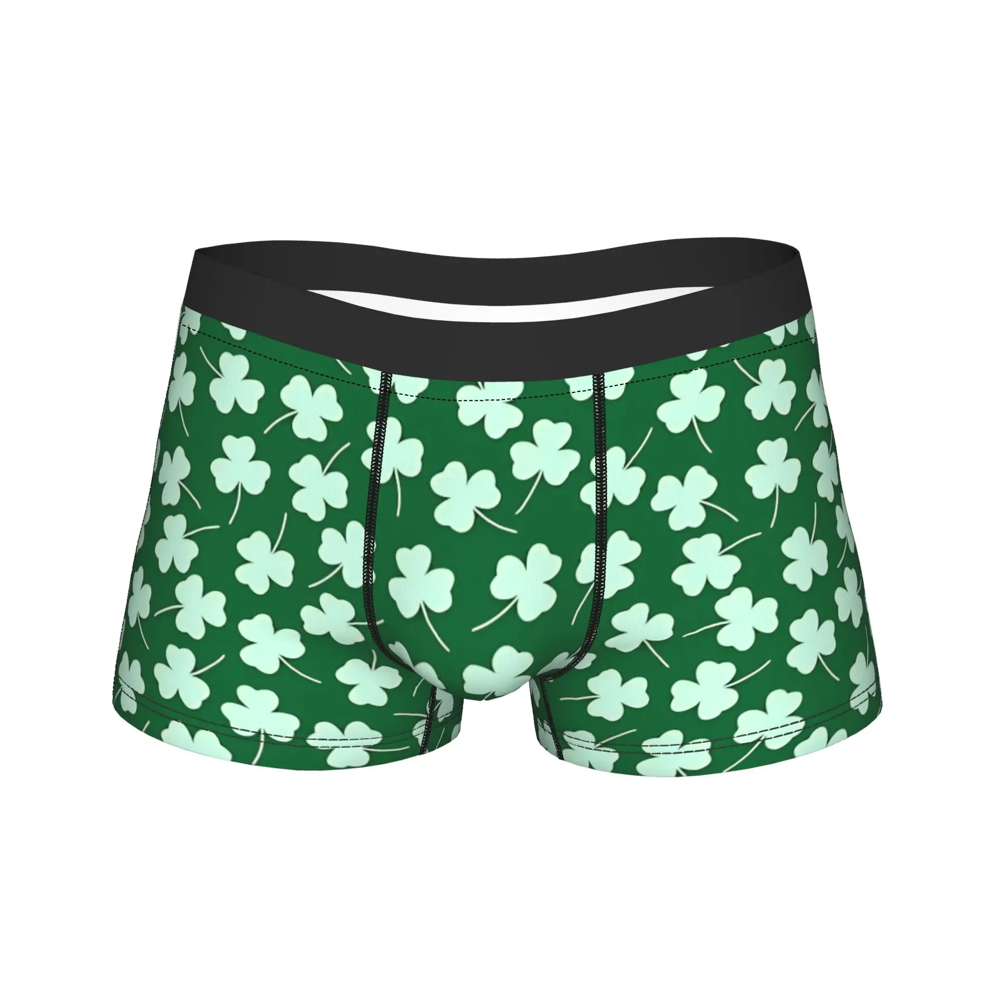 

Новинка: Мужские трусы-боксеры с ирландским клевером ко Дню Святого Патрика, мягкие, больших размеров