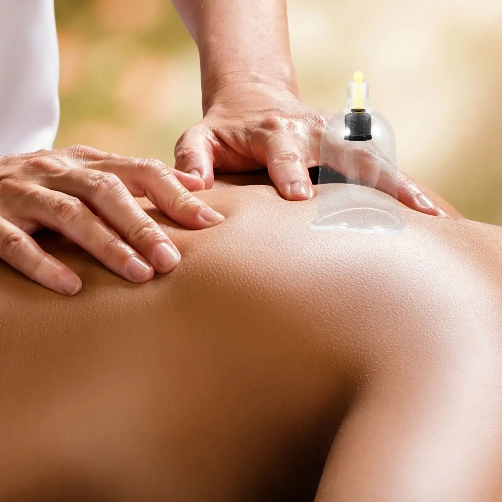 

1 set 1 Set Plastic Vacuum Suction Cups For Back Body Massage Therapy Cup Set Cupping Kit For Massage Vacuum Cupping Kit